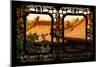 China 10MKm2 Collection - Asian Window - Roofs of Summer Palace at Sunset-Philippe Hugonnard-Mounted Photographic Print