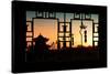 China 10MKm2 Collection - Asian Window - Shadows of the City Walls at sunset - Xi'an-Philippe Hugonnard-Stretched Canvas