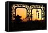 China 10MKm2 Collection - Asian Window - Shadows of the City Walls at sunset - Xi'an-Philippe Hugonnard-Framed Stretched Canvas