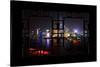 China 10MKm2 Collection - Asian Window - Shanghai Cityscape at night-Philippe Hugonnard-Stretched Canvas