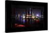 China 10MKm2 Collection - Asian Window - Shanghai Cityscape at night-Philippe Hugonnard-Stretched Canvas