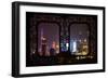 China 10MKm2 Collection - Asian Window - Shanghai Cityscape at night-Philippe Hugonnard-Framed Photographic Print