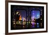 China 10MKm2 Collection - Asian Window - Shanghai Cityscape at night-Philippe Hugonnard-Framed Photographic Print