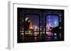 China 10MKm2 Collection - Asian Window - Shanghai Cityscape at night-Philippe Hugonnard-Framed Photographic Print