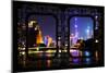 China 10MKm2 Collection - Asian Window - Shanghai Cityscape at night-Philippe Hugonnard-Mounted Photographic Print