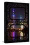 China 10MKm2 Collection - Asian Window - Shanghai Cityscape at night-Philippe Hugonnard-Stretched Canvas