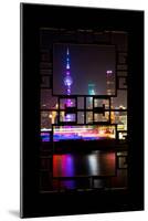 China 10MKm2 Collection - Asian Window - Shanghai Cityscape at night-Philippe Hugonnard-Mounted Photographic Print