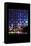 China 10MKm2 Collection - Asian Window - Shanghai Cityscape at night-Philippe Hugonnard-Framed Stretched Canvas