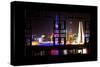 China 10MKm2 Collection - Asian Window - Shanghai Cityscape at night-Philippe Hugonnard-Stretched Canvas