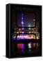 China 10MKm2 Collection - Asian Window - Shanghai Cityscape at night-Philippe Hugonnard-Framed Stretched Canvas