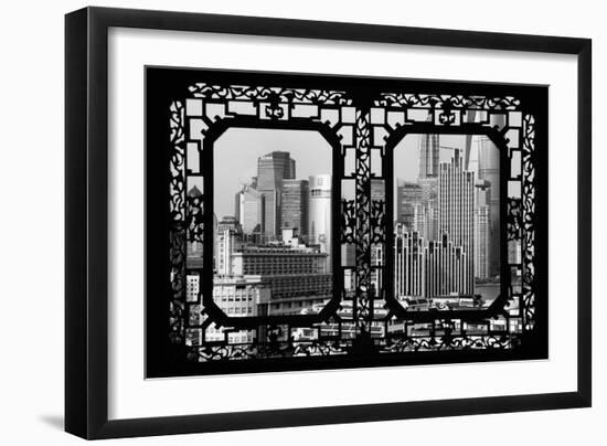 China 10MKm2 Collection - Asian Window - Shanghai Cityscape-Philippe Hugonnard-Framed Photographic Print