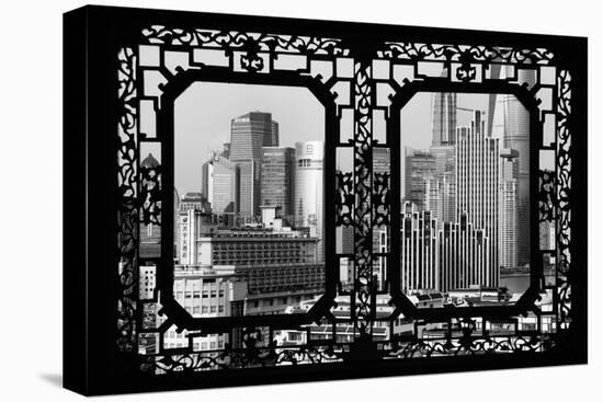 China 10MKm2 Collection - Asian Window - Shanghai Cityscape-Philippe Hugonnard-Stretched Canvas