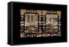 China 10MKm2 Collection - Asian Window - Shanghai Cityscape-Philippe Hugonnard-Framed Stretched Canvas