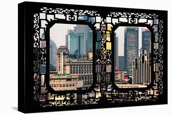 China 10MKm2 Collection - Asian Window - Shanghai Cityscape-Philippe Hugonnard-Stretched Canvas