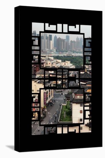 China 10MKm2 Collection - Asian Window - Shanghai Cityscape-Philippe Hugonnard-Stretched Canvas