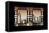 China 10MKm2 Collection - Asian Window - Shanghai Cityscape-Philippe Hugonnard-Framed Stretched Canvas