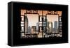 China 10MKm2 Collection - Asian Window - Shanghai Cityscape-Philippe Hugonnard-Framed Stretched Canvas