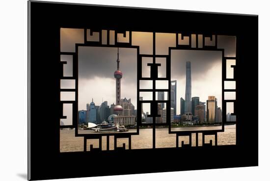 China 10MKm2 Collection - Asian Window - Shanghai Skyline with Oriental Pearl Tower-Philippe Hugonnard-Mounted Photographic Print