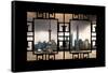 China 10MKm2 Collection - Asian Window - Shanghai Skyline with Oriental Pearl Tower-Philippe Hugonnard-Framed Stretched Canvas