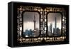 China 10MKm2 Collection - Asian Window - Shanghai Skyline with Oriental Pearl Tower-Philippe Hugonnard-Framed Stretched Canvas