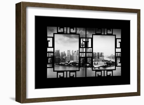 China 10MKm2 Collection - Asian Window - Shanghai Tower-Philippe Hugonnard-Framed Photographic Print