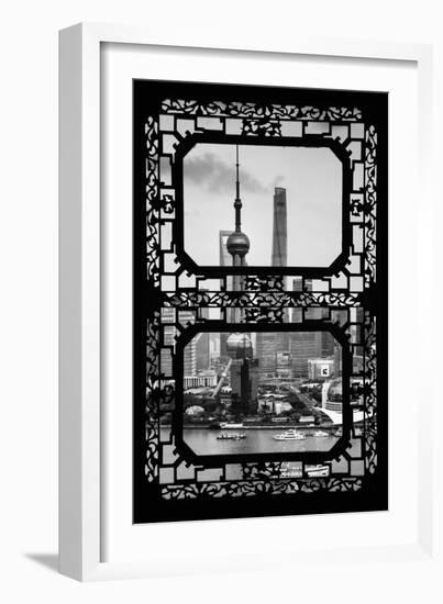 China 10MKm2 Collection - Asian Window - Shanghai Tower-Philippe Hugonnard-Framed Photographic Print