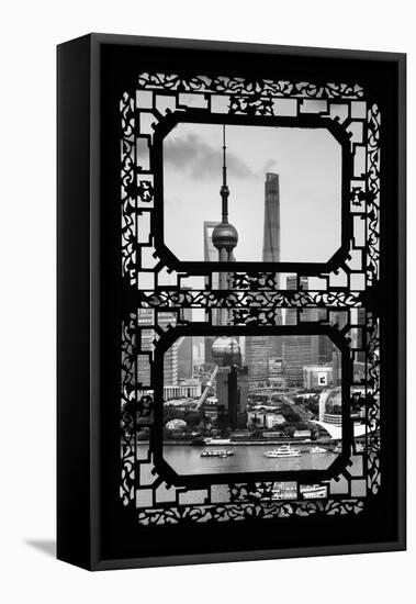 China 10MKm2 Collection - Asian Window - Shanghai Tower-Philippe Hugonnard-Framed Stretched Canvas