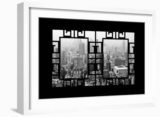 China 10MKm2 Collection - Asian Window - Shanghai View-Philippe Hugonnard-Framed Photographic Print