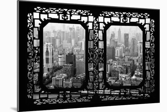 China 10MKm2 Collection - Asian Window - Shanghai View-Philippe Hugonnard-Mounted Photographic Print