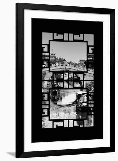 China 10MKm2 Collection - Asian Window - Shanghai Water Town - Qibao-Philippe Hugonnard-Framed Photographic Print