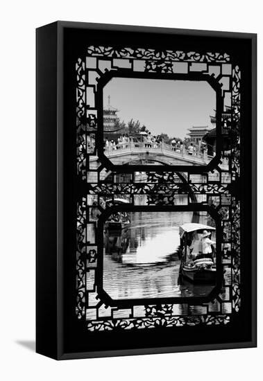 China 10MKm2 Collection - Asian Window - Shanghai Water Town - Qibao-Philippe Hugonnard-Framed Stretched Canvas