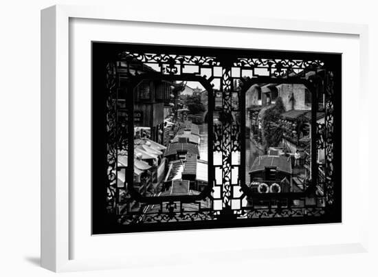 China 10MKm2 Collection - Asian Window - Shantang water Town - Suzhou-Philippe Hugonnard-Framed Photographic Print