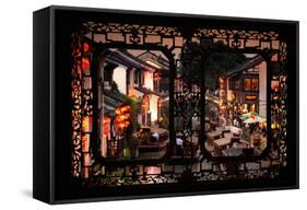 China 10MKm2 Collection - Asian Window - Shantang water Town - Suzhou-Philippe Hugonnard-Framed Stretched Canvas