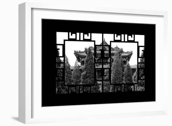 China 10MKm2 Collection - Asian Window - Summer Palace Architecture-Philippe Hugonnard-Framed Photographic Print