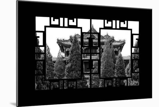 China 10MKm2 Collection - Asian Window - Summer Palace Architecture-Philippe Hugonnard-Mounted Photographic Print