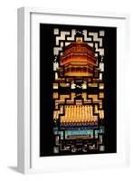 China 10MKm2 Collection - Asian Window - Summer Palace Temple at Sunset-Philippe Hugonnard-Framed Photographic Print