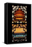 China 10MKm2 Collection - Asian Window - Summer Palace Temple at Sunset-Philippe Hugonnard-Framed Stretched Canvas