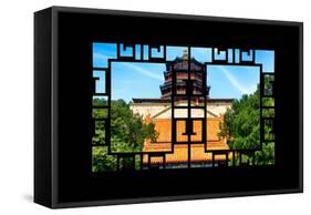 China 10MKm2 Collection - Asian Window - Summer Palace Temple-Philippe Hugonnard-Framed Stretched Canvas