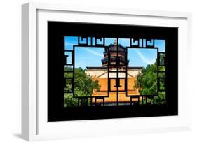 China 10MKm2 Collection - Asian Window - Summer Palace Temple-Philippe Hugonnard-Framed Photographic Print