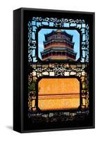 China 10MKm2 Collection - Asian Window - Summer Palace Temple-Philippe Hugonnard-Framed Stretched Canvas