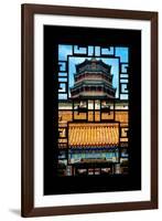 China 10MKm2 Collection - Asian Window - Summer Palace Temple-Philippe Hugonnard-Framed Photographic Print