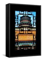 China 10MKm2 Collection - Asian Window - Summer Palace Temple-Philippe Hugonnard-Framed Stretched Canvas