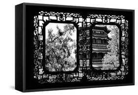 China 10MKm2 Collection - Asian Window - Summer Palace Temple-Philippe Hugonnard-Framed Stretched Canvas