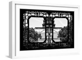 China 10MKm2 Collection - Asian Window - Summer Palace Temple-Philippe Hugonnard-Framed Photographic Print