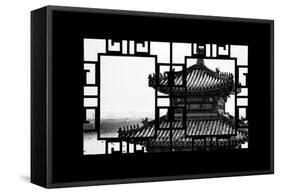 China 10MKm2 Collection - Asian Window - Summer Palace Temple-Philippe Hugonnard-Framed Stretched Canvas