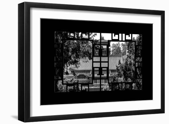 China 10MKm2 Collection - Asian Window - Summer Palace Temple-Philippe Hugonnard-Framed Photographic Print