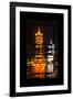 China 10MKm2 Collection - Asian Window - Sun & Moon Twin Pagodas-Philippe Hugonnard-Framed Photographic Print