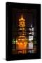 China 10MKm2 Collection - Asian Window - Sun & Moon Twin Pagodas-Philippe Hugonnard-Stretched Canvas