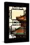 China 10MKm2 Collection - Asian Window - Sunset Summer Palace Architecture-Philippe Hugonnard-Stretched Canvas