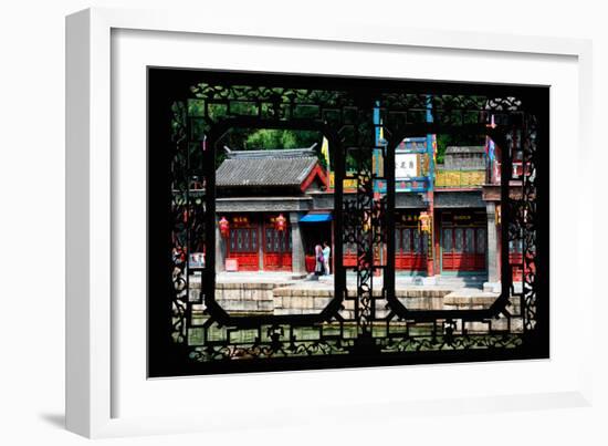 China 10MKm2 Collection - Asian Window - Suzhou Summer Palace-Philippe Hugonnard-Framed Photographic Print